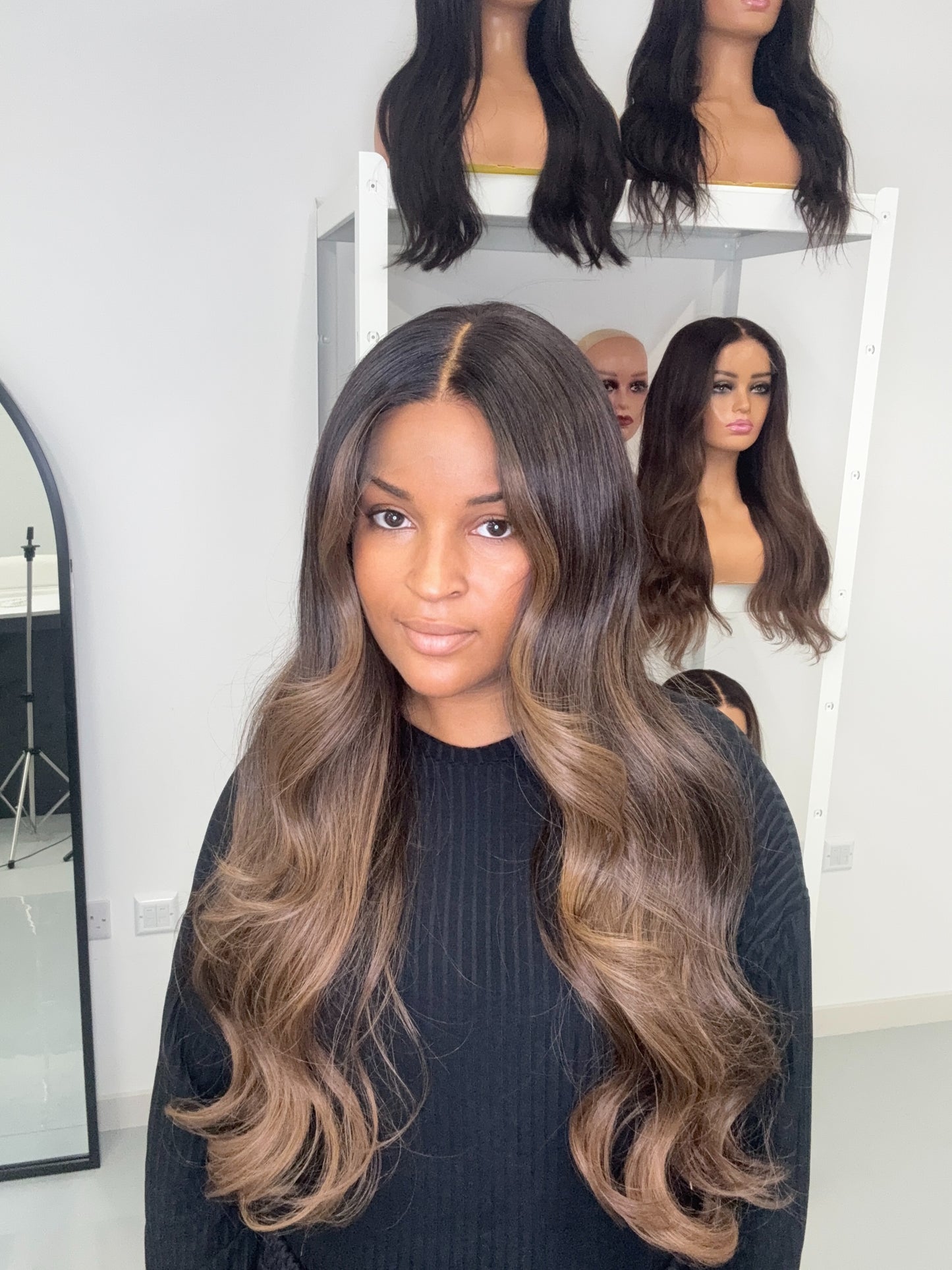 Ready To Ship Aluna Wig (9x6 HD Lace) - Medium size cap