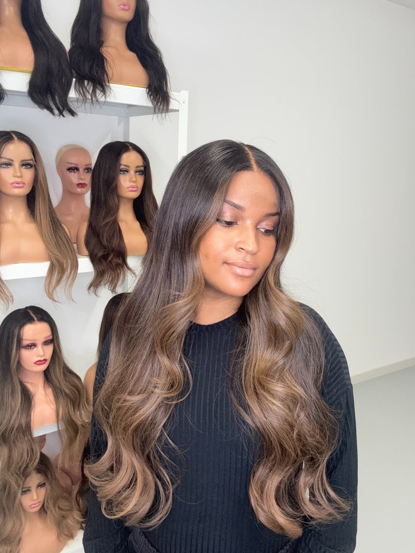 Ready To Ship Aluna Wig (9x6 HD Lace) - Medium size cap