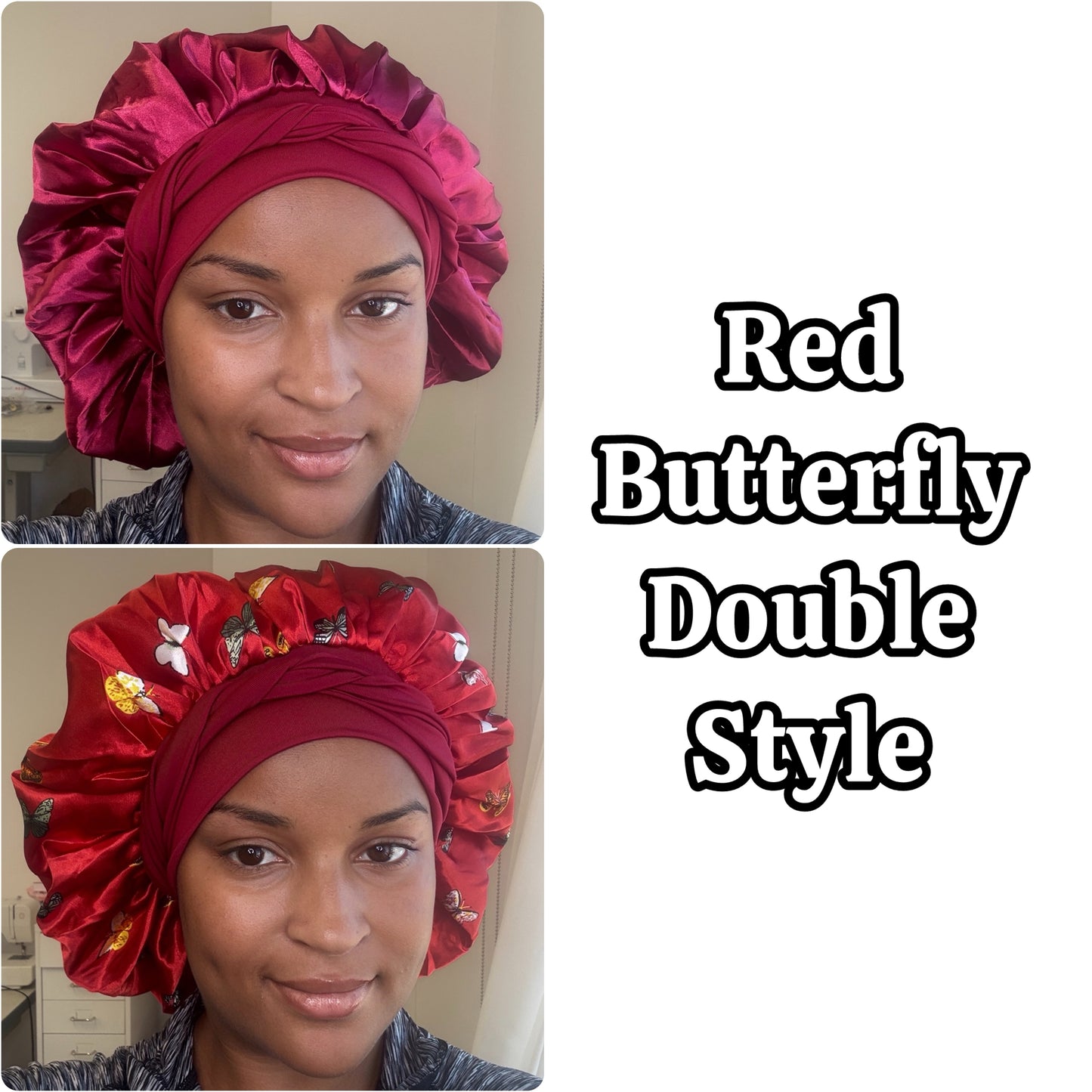 Lux Hair Bonnet - Regular Size - Double Lined Satin Material