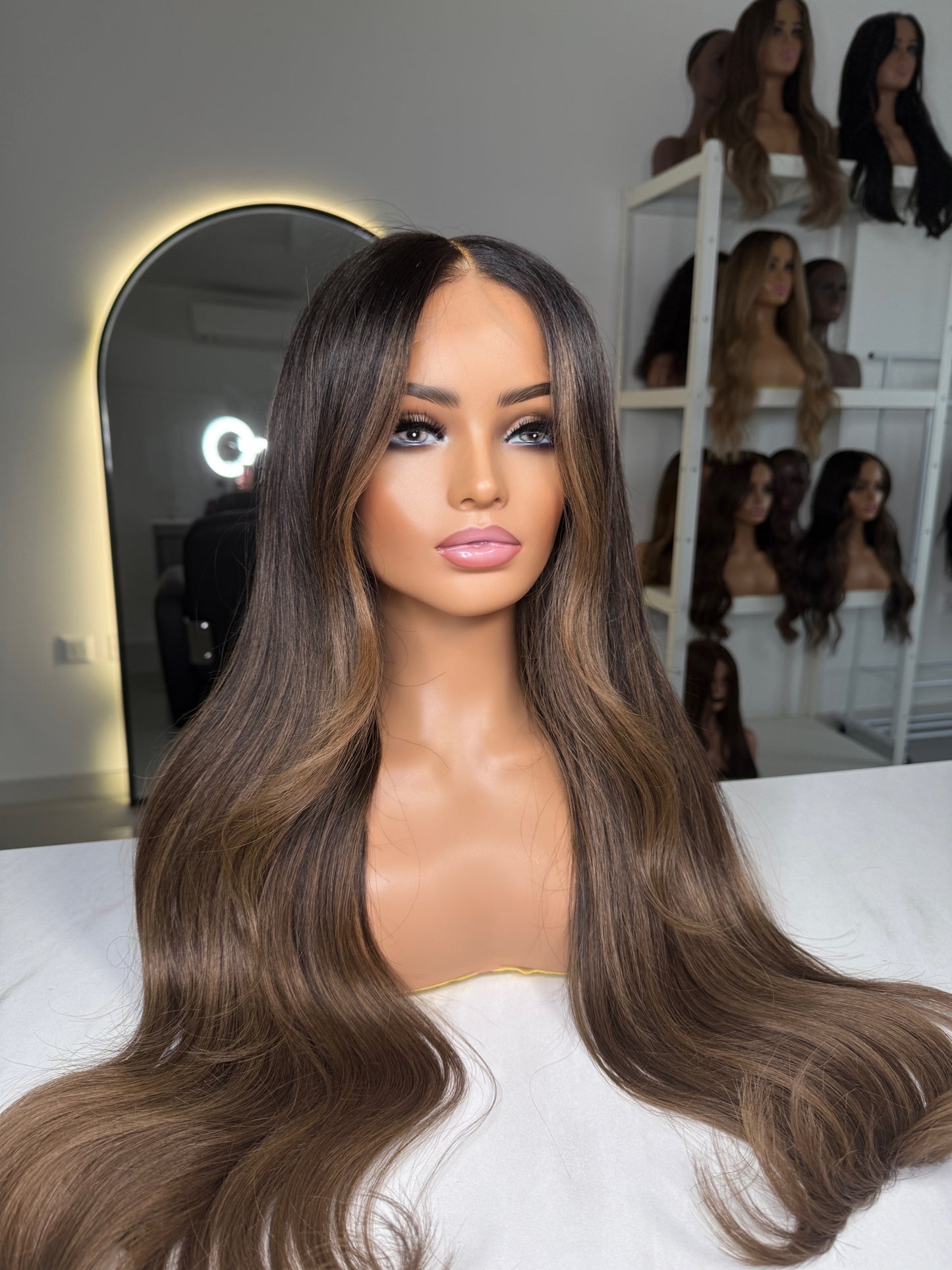 Ready To Ship Aluna Wig (9x6 HD Lace) - Medium size cap