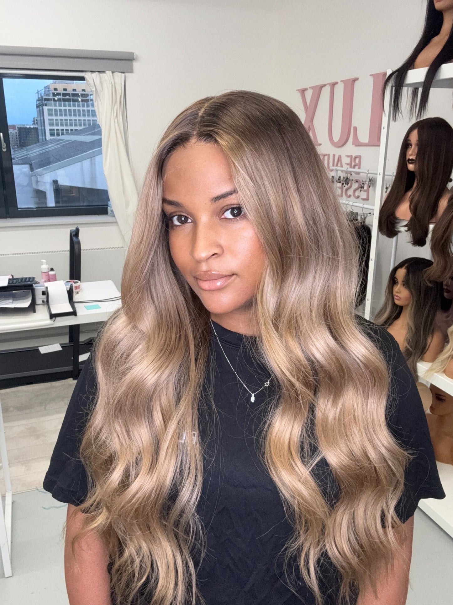 Ready To Ship Aurelia Wig (Full Lace Wig HD lace) - Medium Cap size