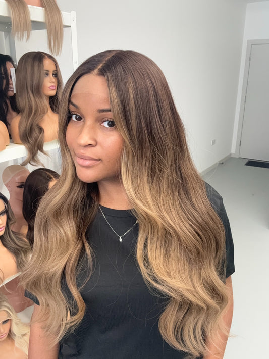 Ready To Ship Honey Wig (9x6 HD lace) - Small Cap size