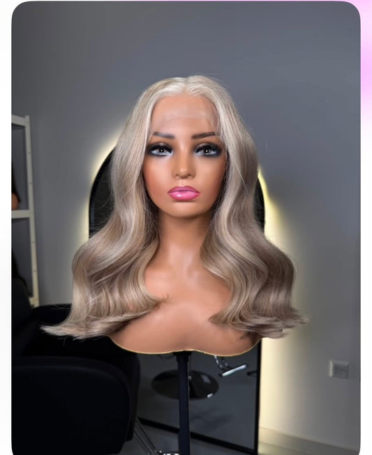 Custom blonde wig