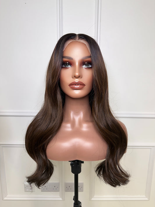 Ready To Ship Eve Wig (13x4 Transparent swiss lace) - Medium Cap size