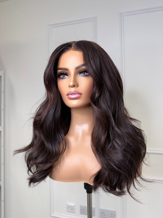 Pre-Cut Lace - Ready To Ship Mona Wig (5x5 HD lace) - Medium Cap size